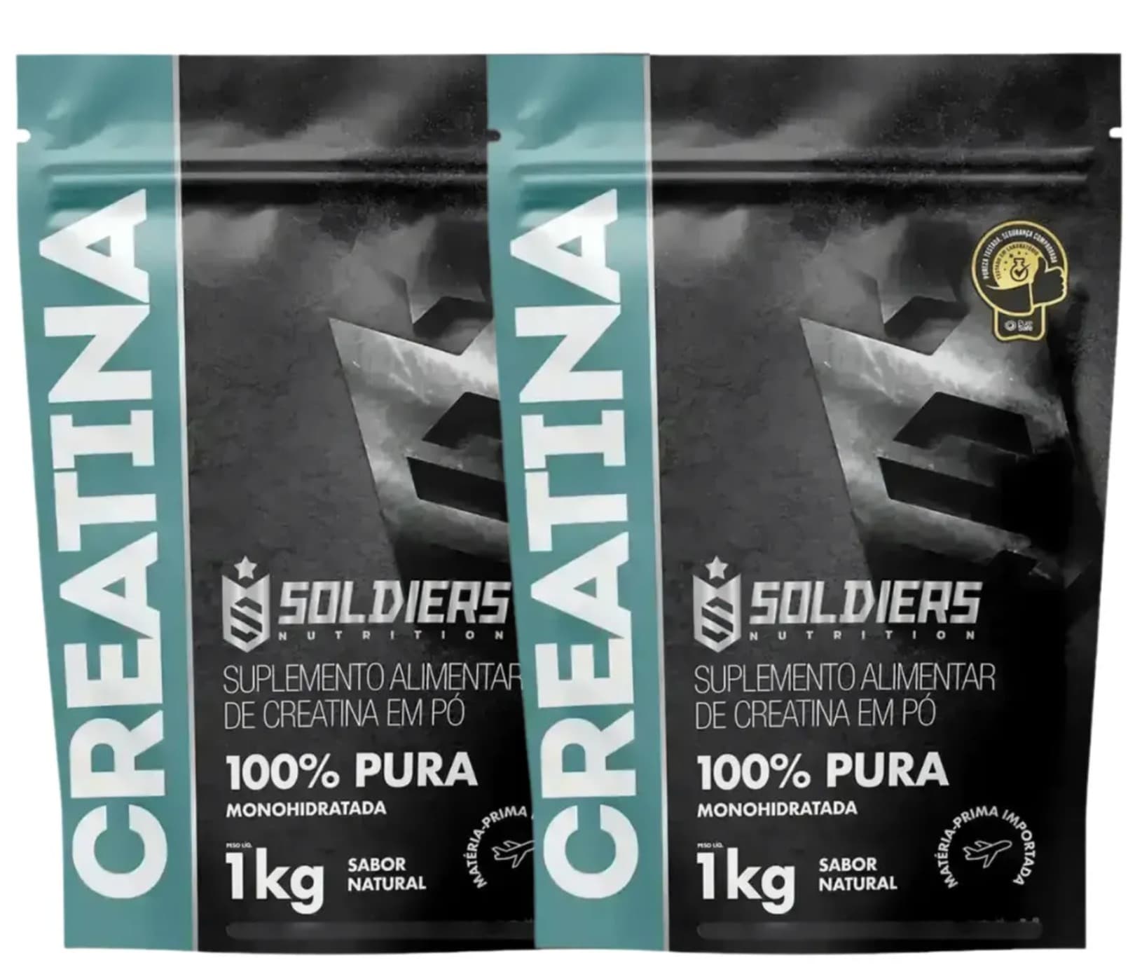 Creatina 2kg Suplemento Monohidratada em pó 100% Pura - Soldiers Nutrition